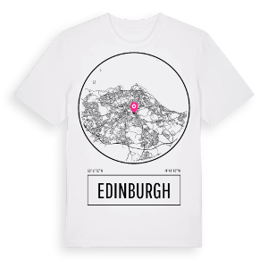 Edinburgh t-shirt – ekologisk bomull t-shirt från Pinshirt