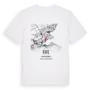 Fife karta t-shirt – ekologisk bomull t-shirt från Pinshirt