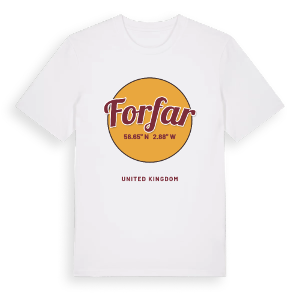 Forfar cirkel t-shirt – ekologisk bomull t-shirt från Pinshirt