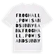Froghall, Powis and Sunnybank ordlek t-shirt