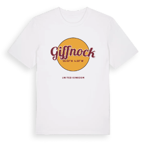 Giffnock cirkel t-shirt – ekologisk bomull t-shirt från Pinshirt