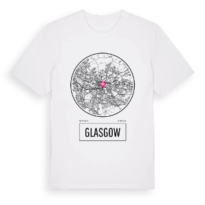 Glasgow t-shirt – ekologisk bomull t-shirt från Pinshirt