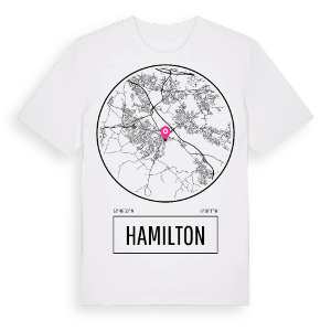 Hamilton t-shirt – ekologisk bomull t-shirt från Pinshirt