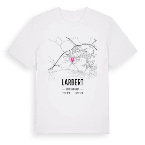 Larbert karta t-shirt – ekologisk bomull t-shirt från Pinshirt