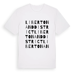 Liberton and District ordlek t-shirt – ekologisk bomull t-shirt från Pinshirt