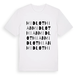 Midlothian ordlek t-shirt – ekologisk bomull t-shirt från Pinshirt