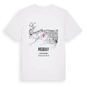 Moray karta t-shirt – ekologisk bomull t-shirt från Pinshirt