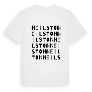 Neilston ordlek t-shirt – ekologisk bomull t-shirt från Pinshirt