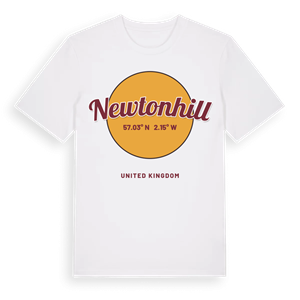 Newtonhill cirkel t-shirt – ekologisk bomull t-shirt från Pinshirt