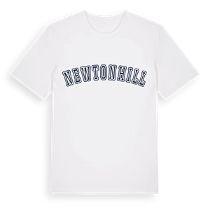Newtonhill college t-shirt – ekologisk bomull t-shirt från Pinshirt