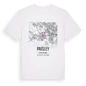 Paisley karta t-shirt – ekologisk bomull t-shirt från Pinshirt
