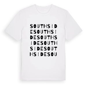 Southside ordlek t-shirt – ekologisk bomull t-shirt från Pinshirt