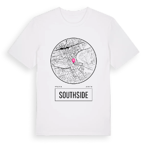 Southside t-shirt – ekologisk bomull t-shirt från Pinshirt
