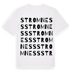 Stromness ordlek t-shirt – ekologisk bomull t-shirt från Pinshirt