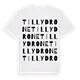 Tillydrone ordlek t-shirt