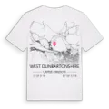 West Dunbartonshire karta t-shirt