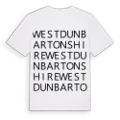 West Dunbartonshire ordlek t-shirt