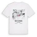 West Lothian karta t-shirt