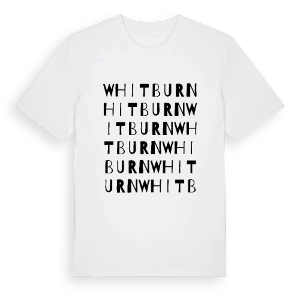 Whitburn ordlek t-shirt – ekologisk bomull t-shirt från Pinshirt