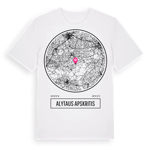 Alytaus apskritis t-shirt – ekologisk bomull t-shirt från Pinshirt
