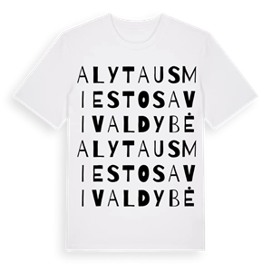 Alytaus miesto savivaldybė ordlek t-shirt – ekologisk bomull t-shirt från Pinshirt
