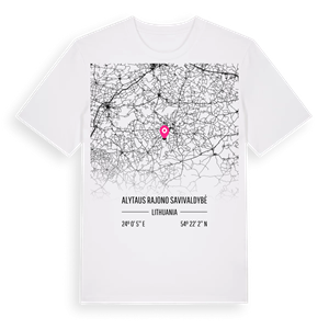 Alytaus rajono savivaldybė karta t-shirt – ekologisk bomull t-shirt från Pinshirt