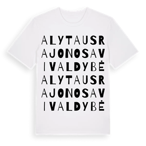Alytaus rajono savivaldybė ordlek t-shirt – ekologisk bomull t-shirt från Pinshirt