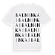 Balninkai ordlek t-shirt