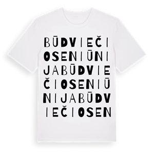 Būdviečio seniūnija ordlek t-shirt – ekologisk bomull t-shirt från Pinshirt
