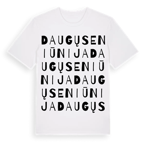 Daugų seniūnija ordlek t-shirt – ekologisk bomull t-shirt från Pinshirt