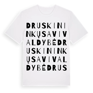 Druskininkų savivaldybė ordlek t-shirt – ekologisk bomull t-shirt från Pinshirt
