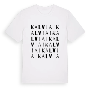 Kalviai ordlek t-shirt – ekologisk bomull t-shirt från Pinshirt