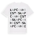 Kapčiamiestis ordlek t-shirt