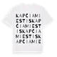 Kapčiamiestis ordlek t-shirt