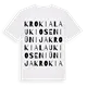 Krokialaukio seniūnija ordlek t-shirt