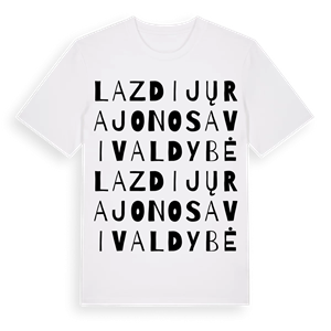 Lazdijų rajono savivaldybė ordlek t-shirt – ekologisk bomull t-shirt från Pinshirt