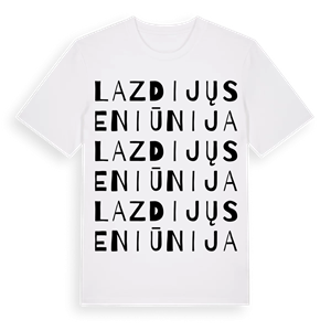Lazdijų seniūnija ordlek t-shirt – ekologisk bomull t-shirt från Pinshirt