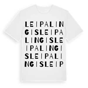 Leipalingis ordlek t-shirt – ekologisk bomull t-shirt från Pinshirt