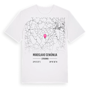 Miroslavo seniūnija karta t-shirt – ekologisk bomull t-shirt från Pinshirt