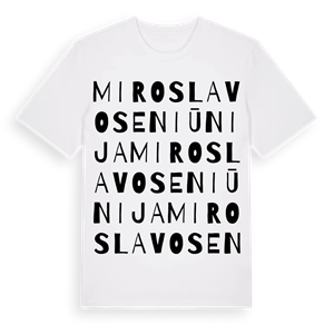 Miroslavo seniūnija ordlek t-shirt – ekologisk bomull t-shirt från Pinshirt