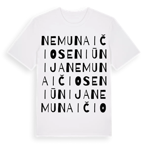 Nemunaičio seniūnija ordlek t-shirt – ekologisk bomull t-shirt från Pinshirt