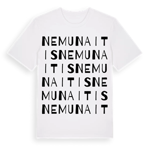 Nemunaitis ordlek t-shirt – ekologisk bomull t-shirt från Pinshirt