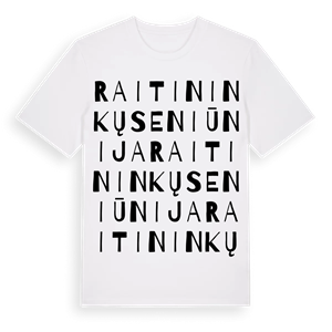 Raitininkų seniūnija ordlek t-shirt – ekologisk bomull t-shirt från Pinshirt