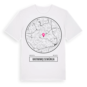 Raitininkų seniūnija t-shirt – ekologisk bomull t-shirt från Pinshirt