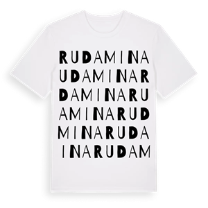 Rudamina ordlek t-shirt – ekologisk bomull t-shirt från Pinshirt