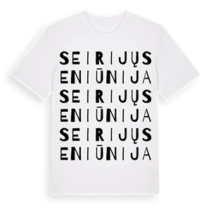 Seirijų seniūnija ordlek t-shirt – ekologisk bomull t-shirt från Pinshirt