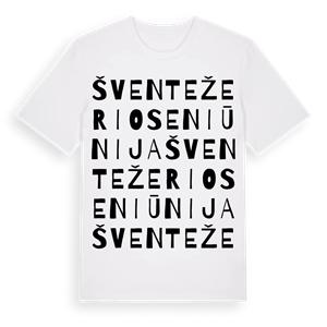 Šventežerio seniūnija ordlek t-shirt – ekologisk bomull t-shirt från Pinshirt