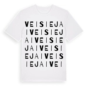 Veisiejai ordlek t-shirt – ekologisk bomull t-shirt från Pinshirt