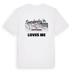 Någon i Amasya Merkez älskar mig t-shirt – ekologisk bomull t-shirt från Pinshirt