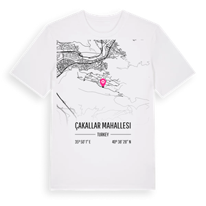 Çakallar Mahallesi karta t-shirt – ekologisk bomull t-shirt från Pinshirt